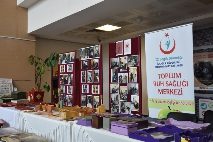 Mardin’de psikiyatri hastalarının ürünleri sergilendi