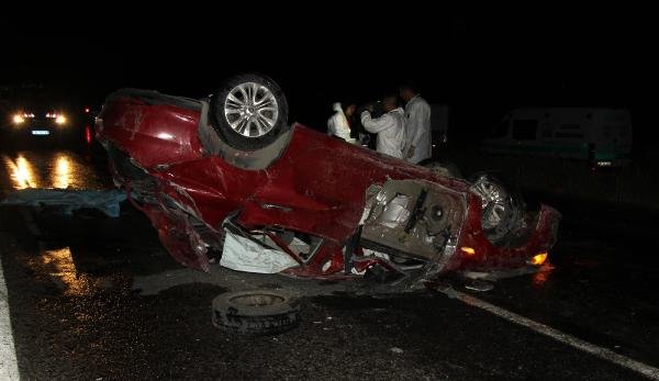 Kayseri'de otomobil takla attı: 4 ölü, 1 yaralı