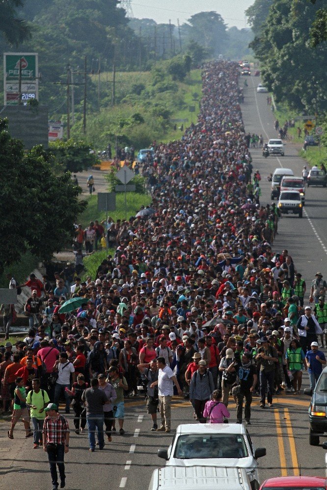 3 bin Honduraslı refah için ABD’ye gidiyor