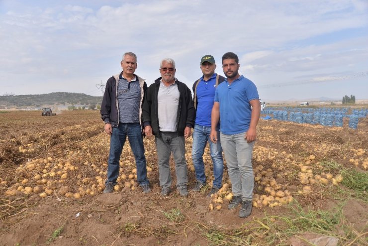 Kayseri’de patates hasadı devam ediyor