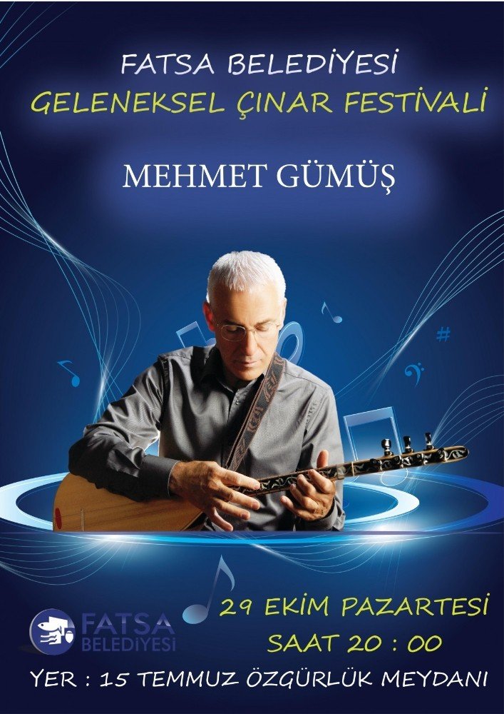 Geleneksel Çınar Festivali konserleri 29 Ekim’de