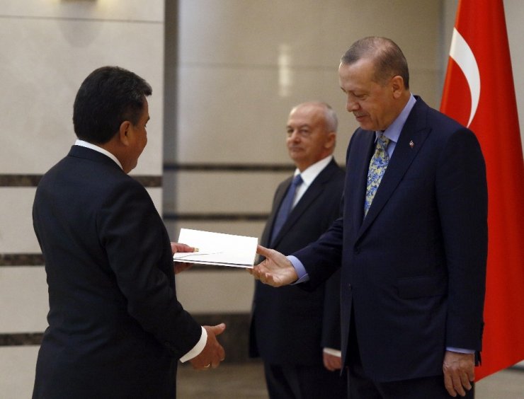 Cumhurbaşkanı Erdoğan, Peru Büyükelçisini kabul etti