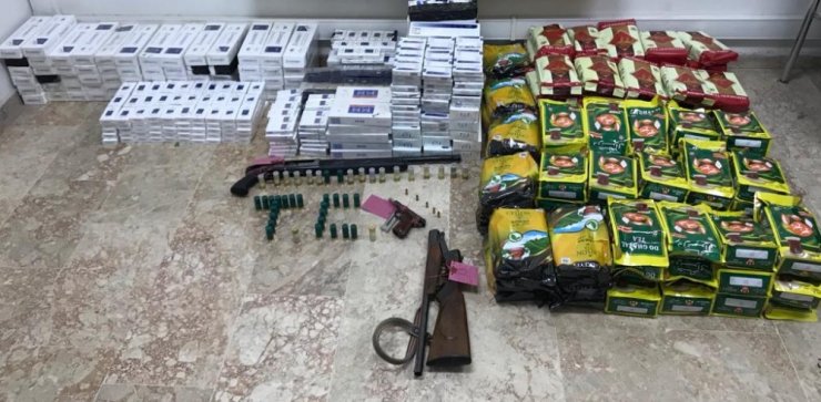 Ereğli polisinden operasyon: çok sayıda mermi, silah, kaçak sigara ve çay ele geçirildi