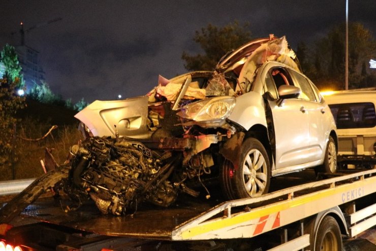 TEM’de feci kaza kaza: 1 yaralı