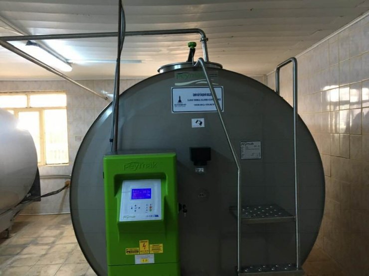 Büyükşehir’den Aliağa’ya 5 tonluk süt soğutma tankı