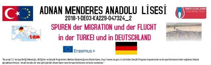 Menderes Lisesinden “Türkiye’de ve Almanya’da göç ve uçuş izleri” projesi