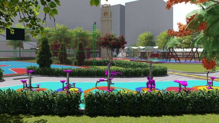 Midyat kent park çalışmaları başladı