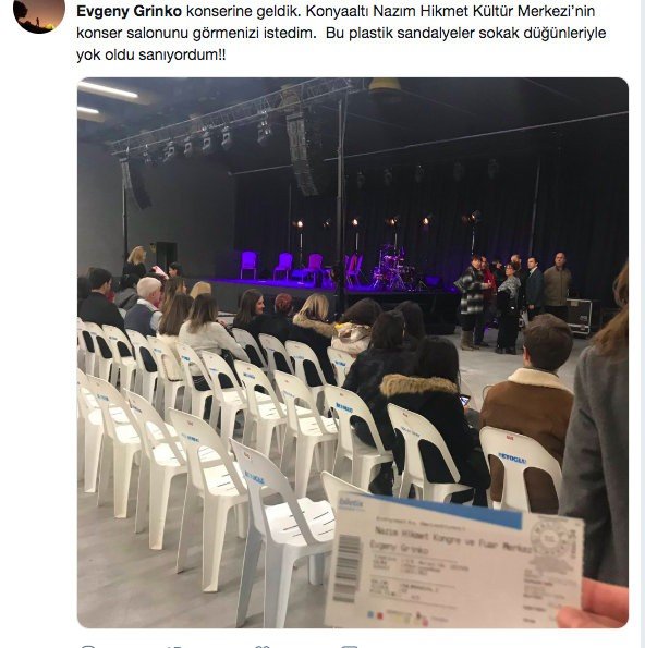 Antalya’da Grinko konserinde izleyiciye plastik sandalye şoku