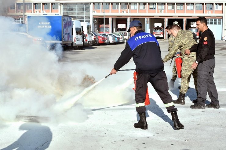 Ankara İtfaiyesinden yangın eğitimi