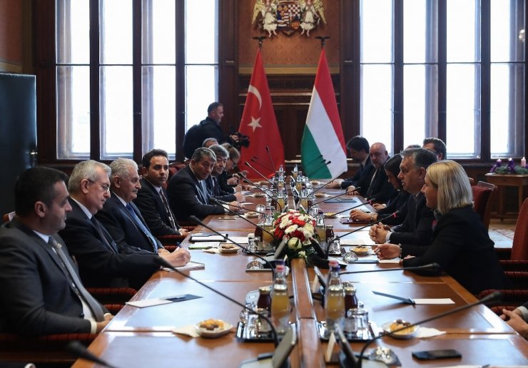 TBMM Başkanı Yıldırım, Macaristan Başbakanı Orban ile görüştü