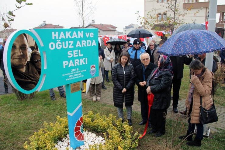 "Hakan ve Oğuz Arda Sel Parkı" açılışında gözyaşı sel oldu