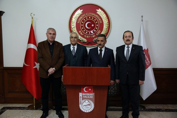 Eski İçişleri Bakanı Ülkü Güney ile Samsun Valisi Osman Kaymak Vali Ali Hamza Pehlivan’ı ziyaret etti
