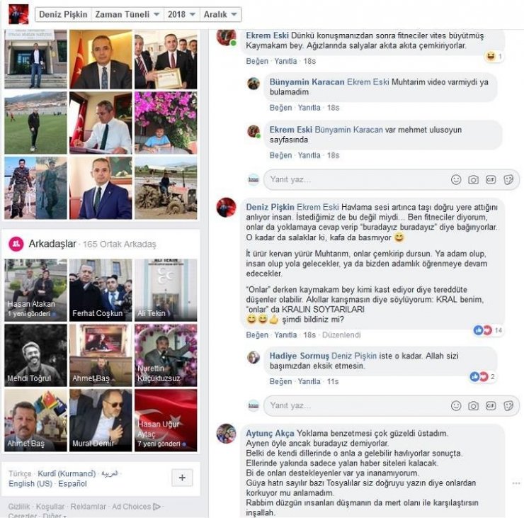 Tosya Kaymakamı sosyal medyada kendisini kral ilan etti