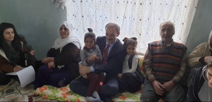 Başkan Epcim, 6 ayrı aileyi evlerinde ziyaret etti
