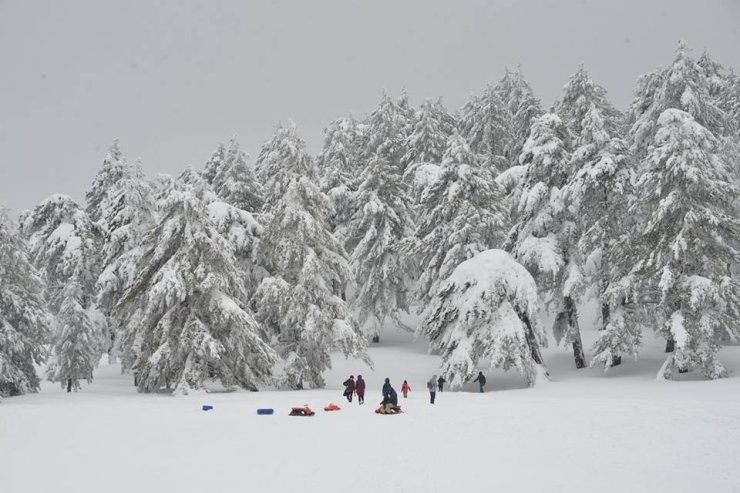 Murat Dağı Kayak Merkezi’ni incelediler