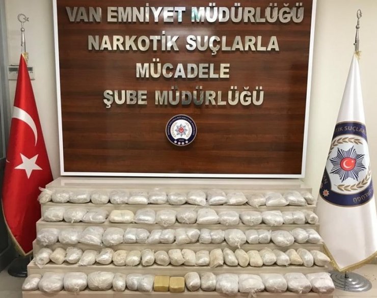 Van polisi 2018 yılında 6 ton 417 kilo uyuşturucu ele geçirdi