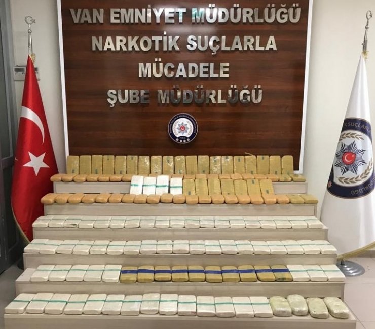Van polisi 2018 yılında 6 ton 417 kilo uyuşturucu ele geçirdi