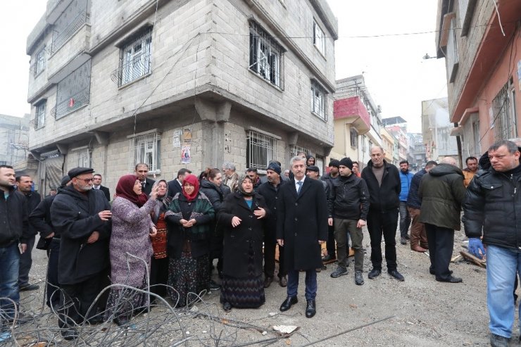 Belediye Başkanı Tahmazoğlu patlamanın yaşandığı mahallede