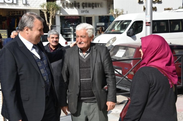 Cumhur İttifakı adayı Çerçi esnaf ziyareti yaptı