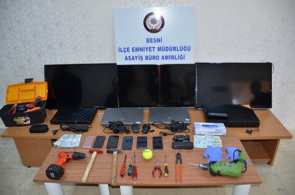 Adıyaman'da okullarda hırsızlık yapan 4 kişi tutuklandı