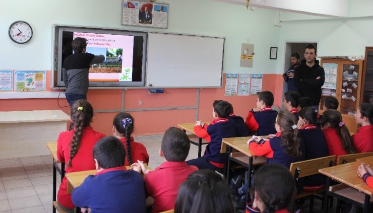 Erzincan’da öğrencilere organik tarım eğitimi verildi