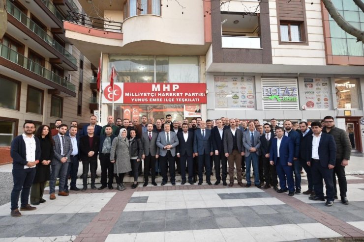Cumhur İttifakı adayı Çerçi MHP ilçe yönetimiyle buluştu