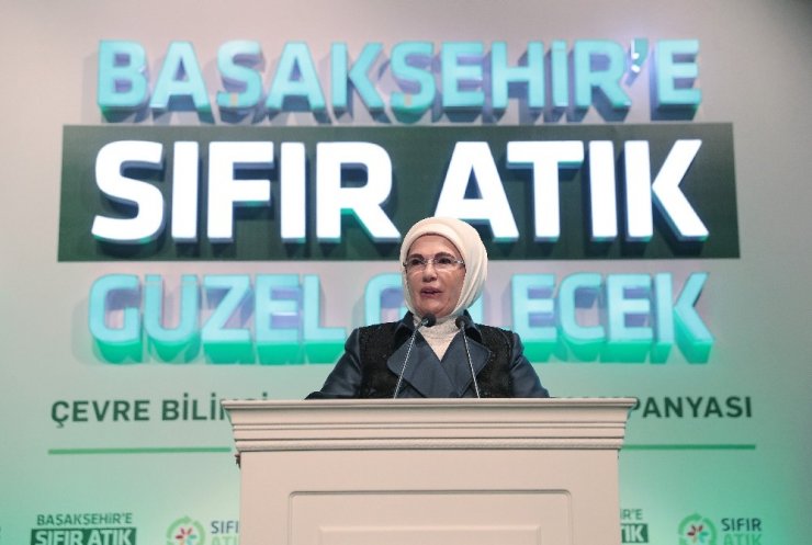 Emine Erdoğan: "Bir buçuk yıl içinde sıfır atık projesi kapsamında 42 milyon ağacın kesilmesi önlendi”