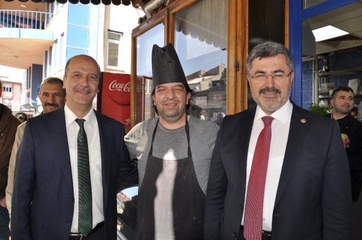Başkan Bozkurt ve Milletvekili Özkaya’dan esnaf ziyareti