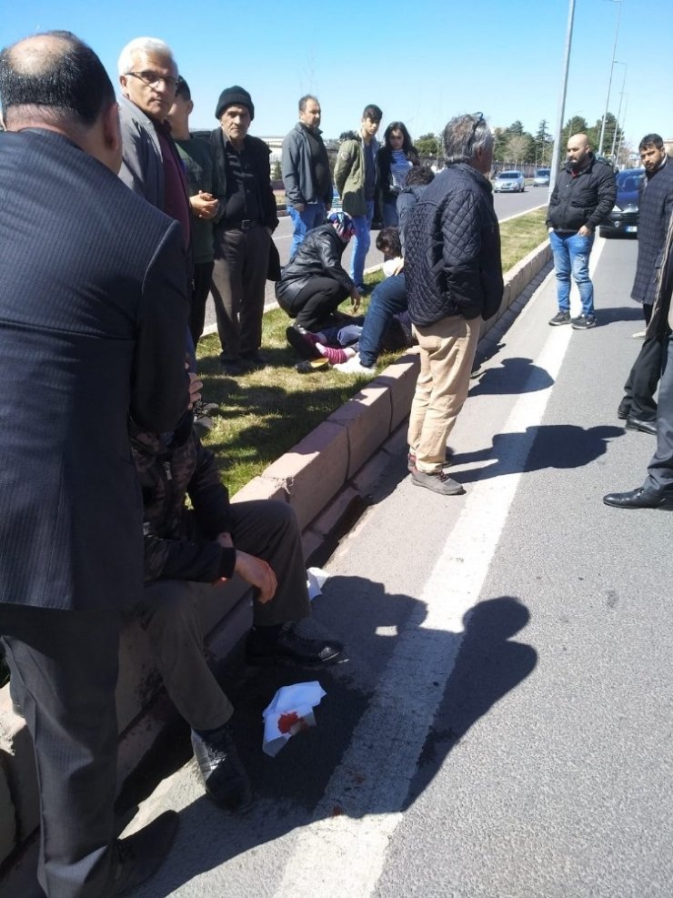 Kayseri’de Trafik Kazası: 2 yaralı