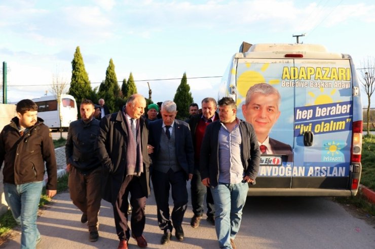 Aydoğan Arslan, seçim çalışmalarını sürdürüyor