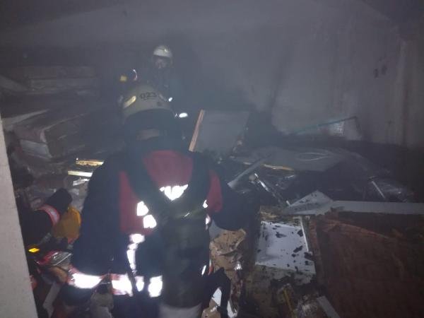 Malatya'da evin bodrumunda çıkan yangın söndürüldü