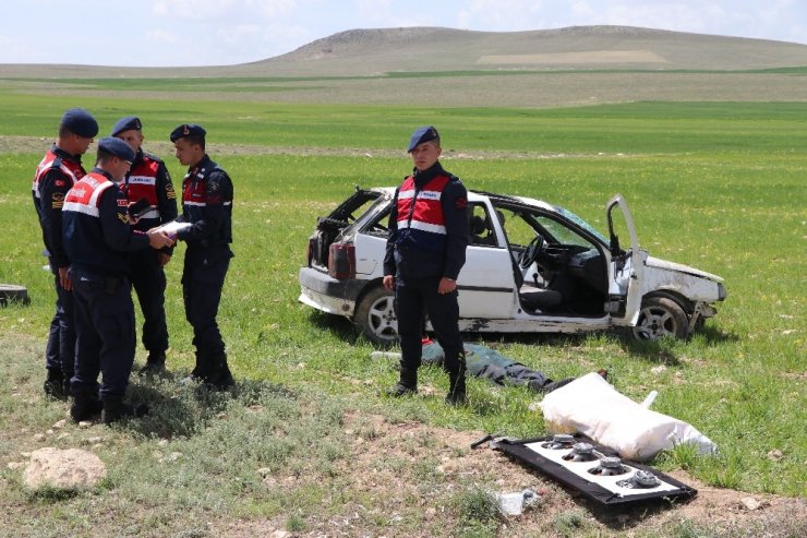 Aksaray’da otomobil takla attı: 1 ölü, 5 yaralı