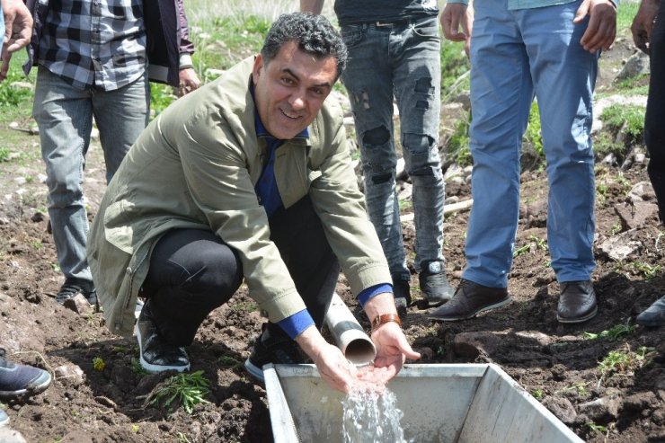 Başkan Demir, merada hayvan içme suyu çalışması başlattı