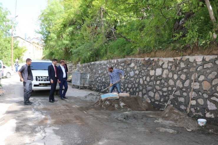 Bitlis Belediye Başkanı Tanğlay, çalışmaları inceledi