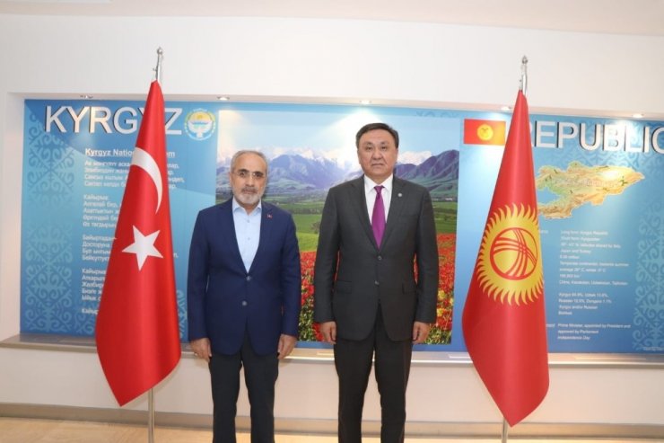 Yalçın Topçu’dan Kırgızistan Büyükelçiliğine ziyaret