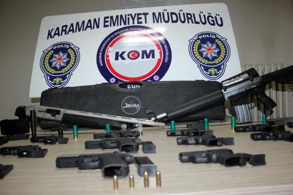 Karaman'da silah kaçakçılığına 3 gözaltı