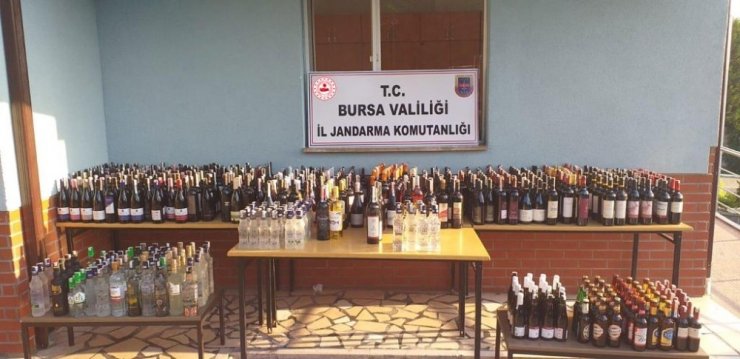 Jandarmadan kaçak içki uygulamasında 6 milyon TL ceza