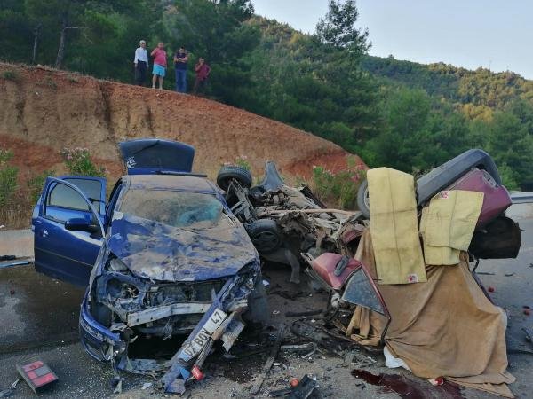 Fethiye'de feci kaza : 2 ölü, 6 yaralı 