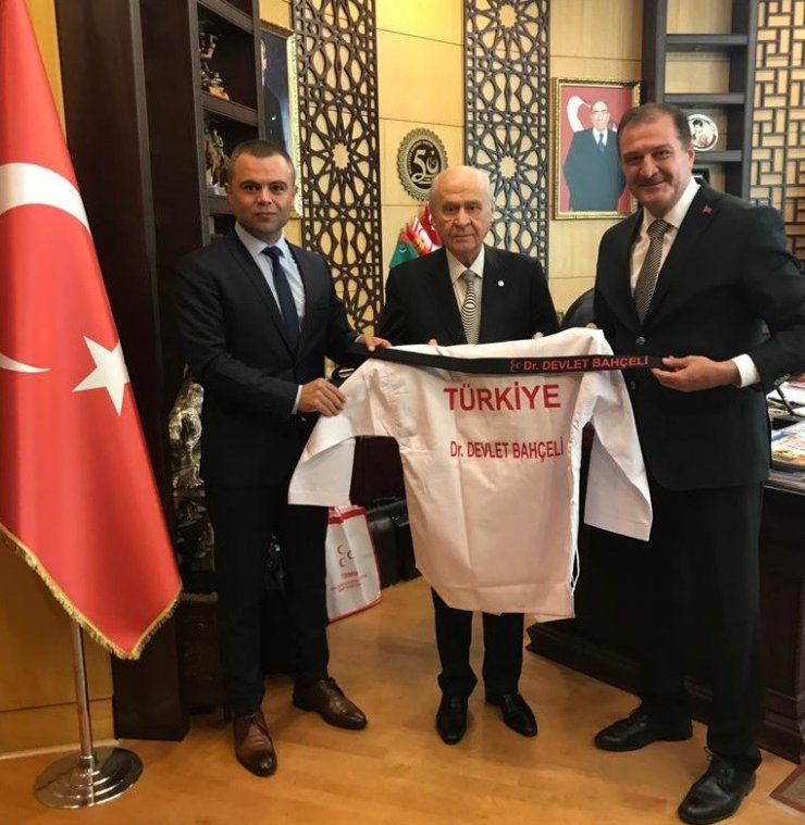 Türkiye Taekwondo Federasyonu’ndan MHP Genel Başkanı Bahçeli’ye ziyaret