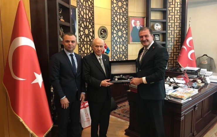Türkiye Taekwondo Federasyonu’ndan MHP Genel Başkanı Bahçeli’ye ziyaret