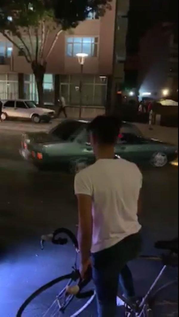 Konya'da plakasını kapattı caddede drift yaptı