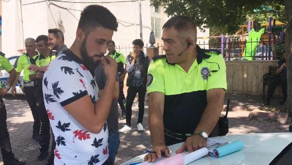 Konya'da drift yapan sürücüye ceza kesildi!