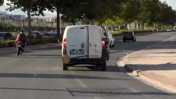 Konya'da hafif ticari araçta tehlikeli taşıma