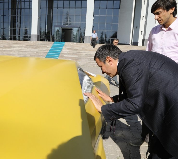 ERÜ’lü öğrenciler insansız elektrikli otomobil geliştirdi