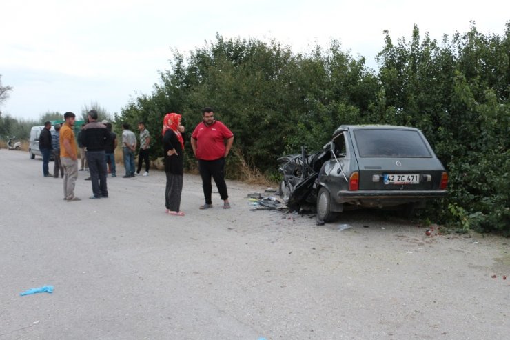 Konya’da kamyon ile otomobil çarpıştı: 5 yaralı