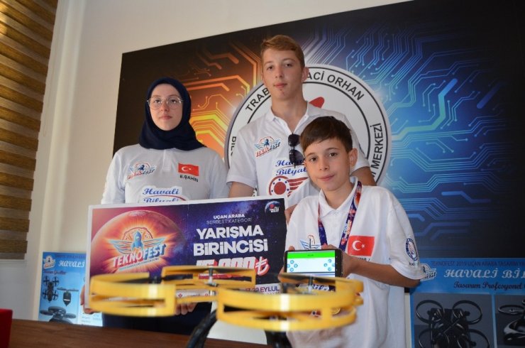 Trabzonlu öğrencilerin “Havali Bilyali” ile TEKNOFEST zaferi