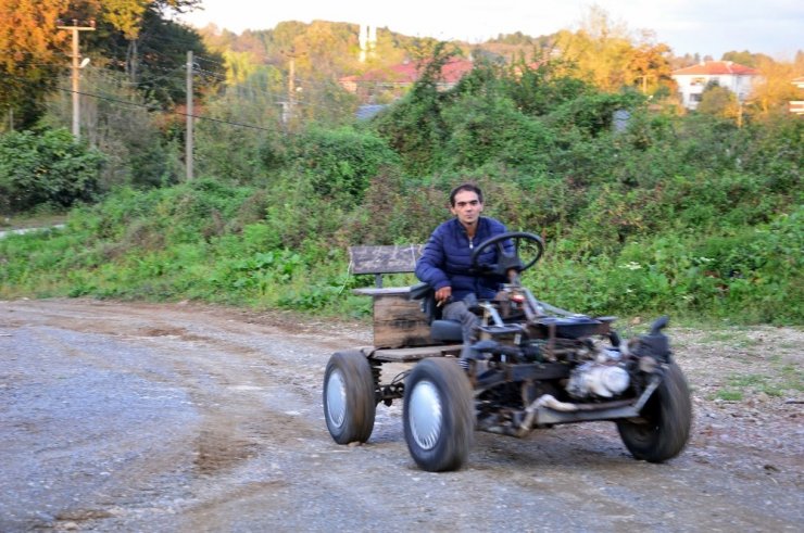 Çocukluk hayali 4x4 elektrikli aracı 3 yılda yaptı