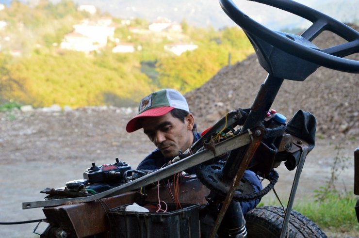 Çocukluk hayali 4x4 elektrikli aracı 3 yılda yaptı