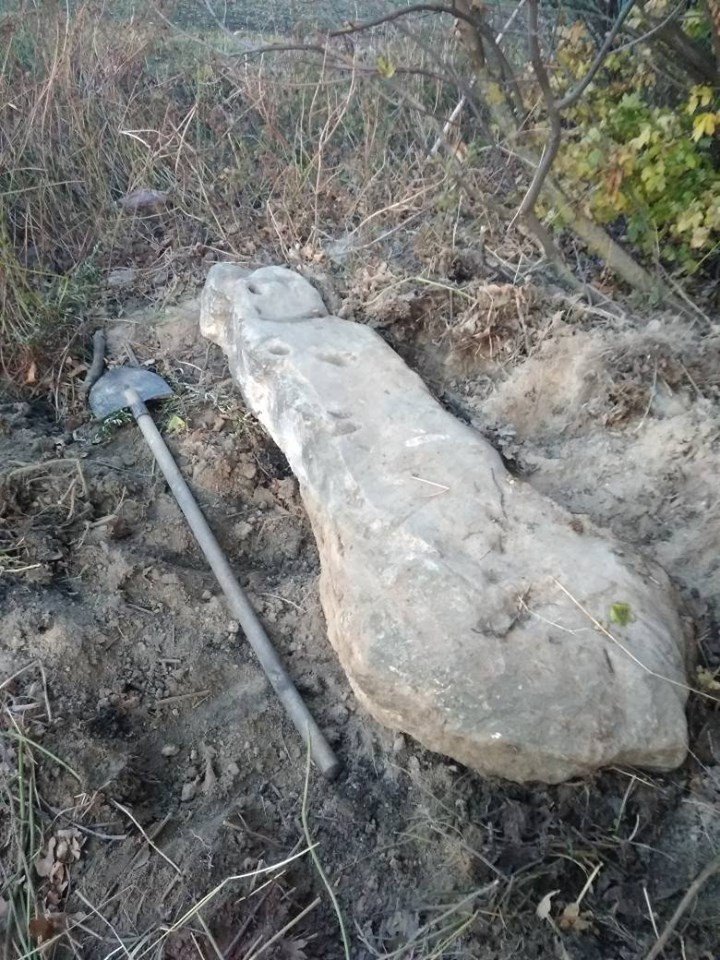 Ukrayna’da Bronz Dönemi’ne ait oymalı taş bulundu