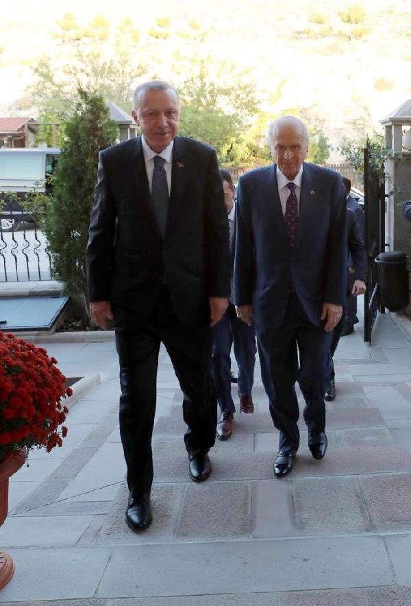 Cumhurbaşkanı Erdoğan'dan Bahçeli'ye ziyaret